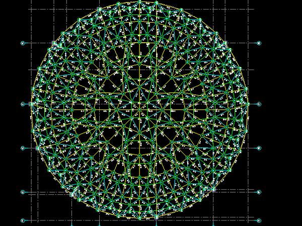 濉溪明光正元广场圆形网架