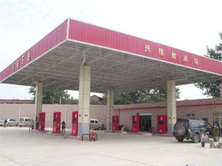 濉溪加油站钢结构网架案例9